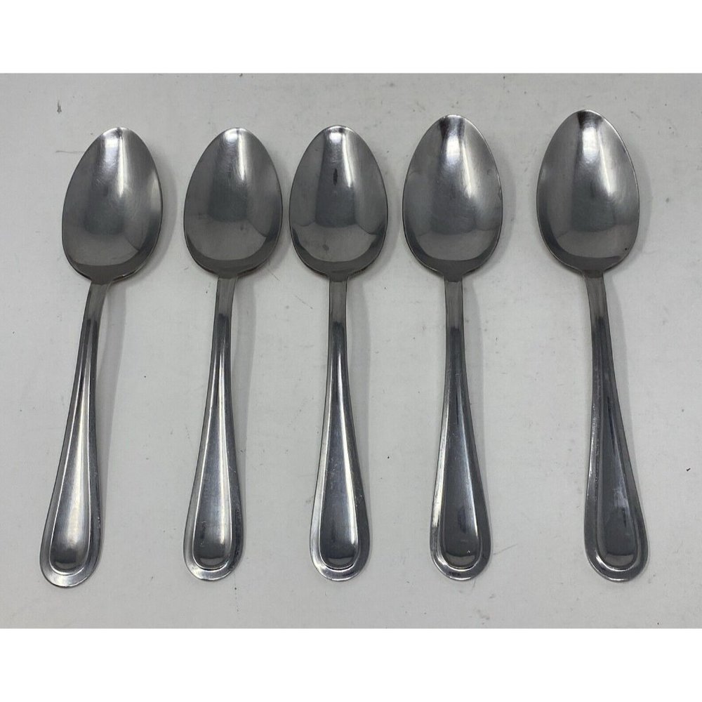 International Stainless IS EDGEBROOK Set Of 5 Soup Spoons